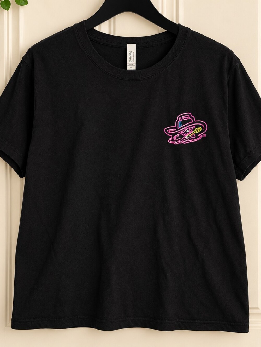 Amarillo Sod Poodles Hodgetown Neon Graphic T-Shirt Black XL